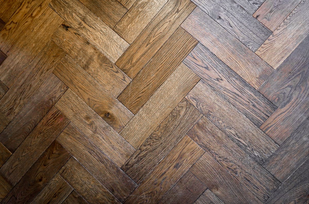 Herringbone flooring — Becker Flooring, Okanagan