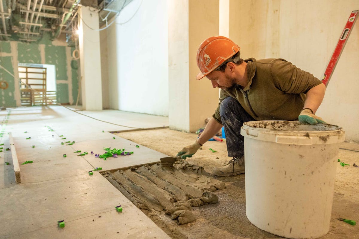 Professional flooring installation in progress — Becker Flooring
